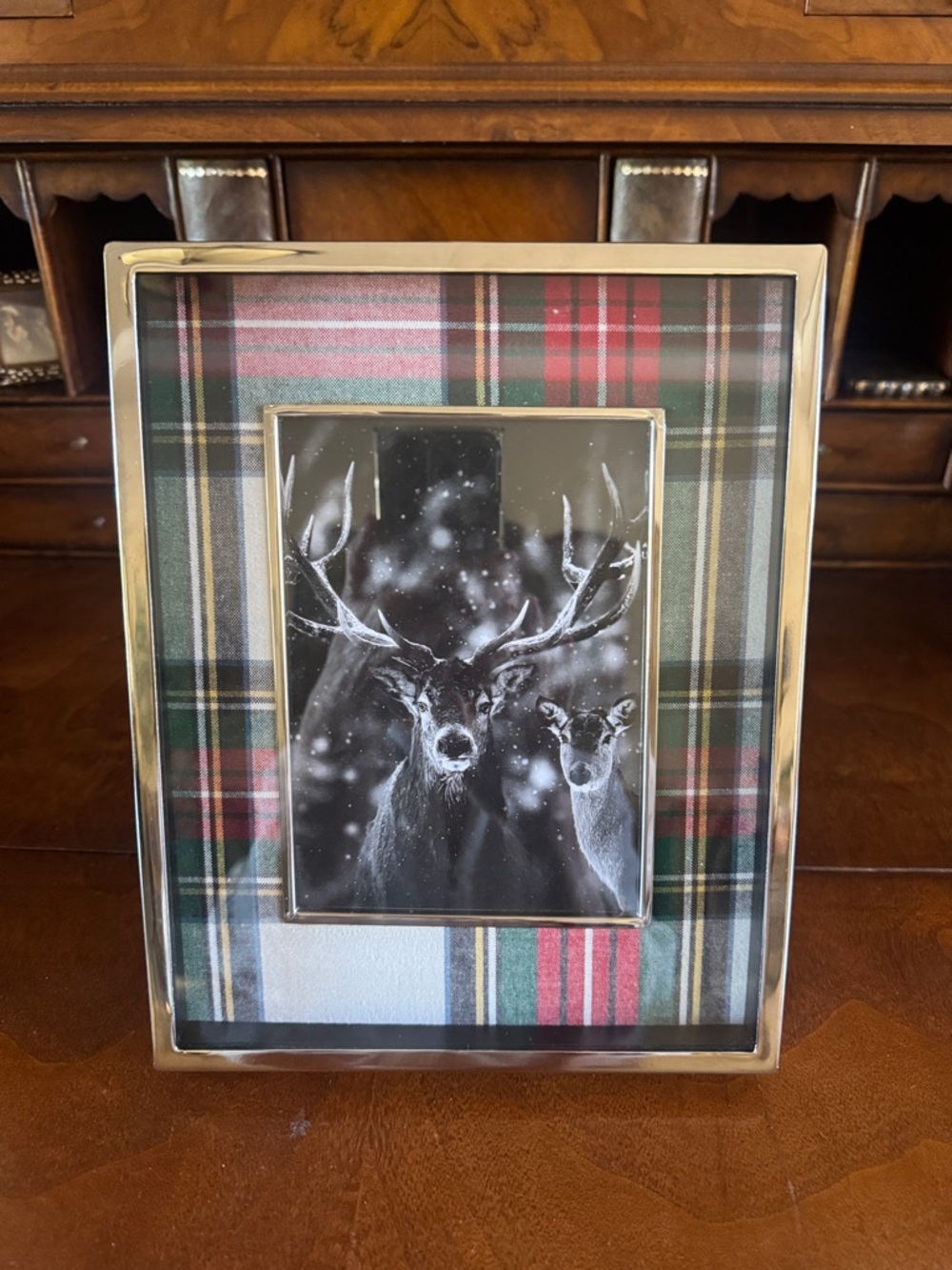 Pottery Barn Stewart Plaid 5 X 7 Picture Frame New in box!